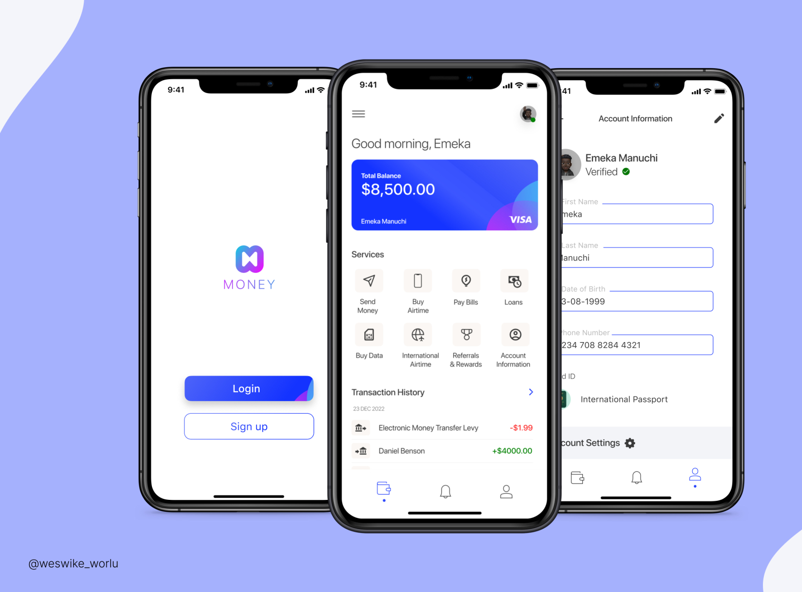 MONEY APP UI REDESIGN by Manuchimso Wesley Wike-Worlu on Dribbble