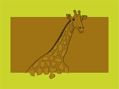 Giraffe Lines giraffe illustration lineart roughdrawing scribbling sketching