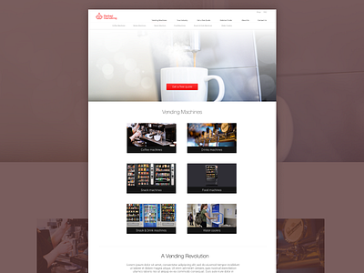 Vending Website design plaindesign web websitedesign