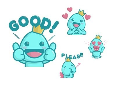 The Little Cute Prince app cartoon character chat cute emoji emoticon illustration pack romantic set sticker