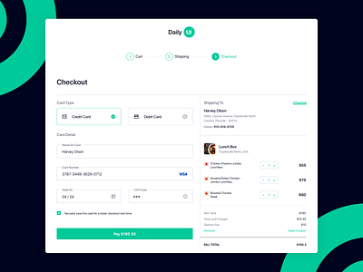 Daily UI Challenge #02: Checkout Page