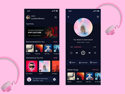 DailyUI Challenge #09: Music Player