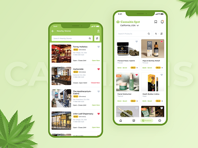 Online Cannabis Store cannabis cannabis app cannabis design card design cards ui home page list ui list view listing marijuana marijuana app marijuana design marijuana logo online marijuana search weed weed app weed design weeding weeds