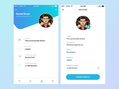 Profile View android edit profile ios product profile profile design profile screen profile ui profile view ui design user profile ux design