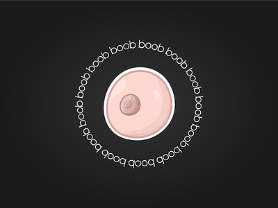 Boob Illustration boob illustration sticker