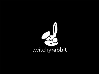 Twitchy Rabbit Logo animal brandidentity branding logo logodesign rabbit thirtylogo twitchyrabbit