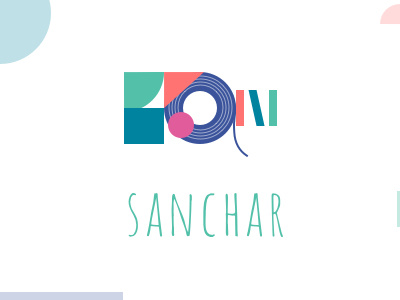 Sanchar branding conception logo