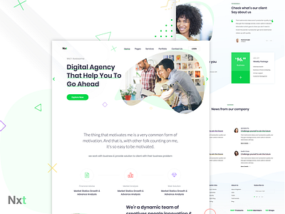 Nxt - Digital Agency Website Design