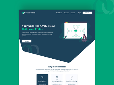 Accolades - Landing Page Concept