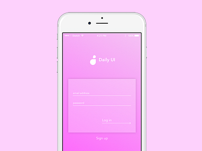 Daily UI Challenge - 001 - Sign Up daily ui challenge design ui