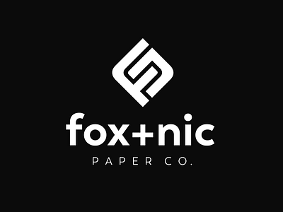 fox + nic logo brand identity logo logomark logotype monogram type typography