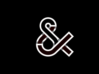 S&J branding lettering logo logo design logomark monogram overlapping type typography