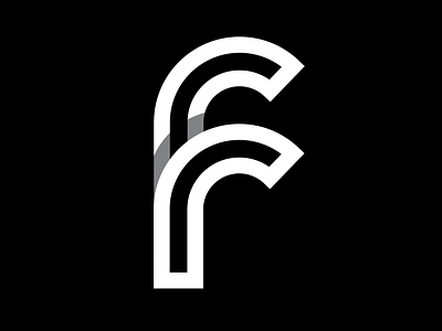 2 Rs = F f lettering logo logomark monogram overlapping type typography