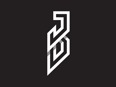JB branding identity jb logo logomark mark monogram sharp typography