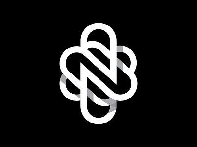 N mark concept brand branding identity logo logomark mark n overlapping shadows wip
