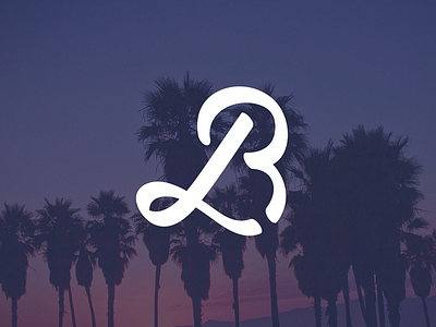 BL logomark concept for a beach festival beach bl identity lettering logo logomark type typography