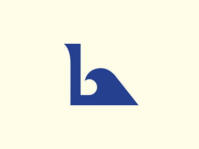 BL wave abstract beach bl brand identity logo logomark mark type typography wave