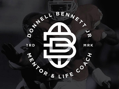 DB30🏈 30 brand branding db football logo logomark logotype monogram nfl overlap type typography