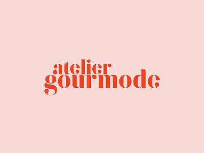 Atelier Gourmode Logo logo design logotype typography