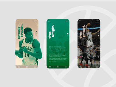 NBA Nicknames App app app design basketball giannis antetokounmpo greak freak nba ui ui design uidesign user interface ux ux design uxdesign