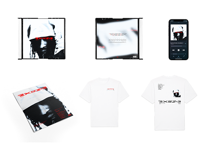 Album Cover — EXGZ 3 album album cover cover direction artistique graphic design logo design merchandising typo