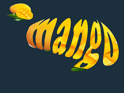 fruit text effect branding design graphic design illustration logo typography