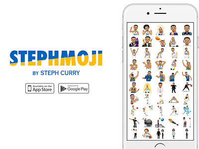 StephMoji App basketball emoji emojis moji steph curry stephmoji stickers warriors