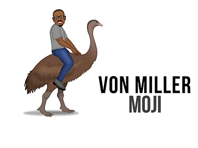 Von Miller Moji app character design emoji football icon icons illustration ios sticker ui vector