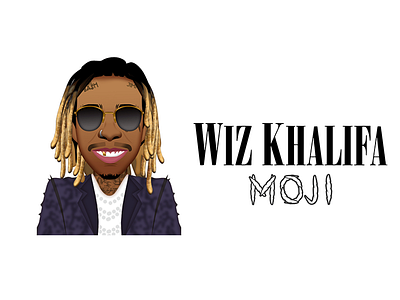 Wiz Khalifa app character design emoji icon icons illustration ios music sticker ui vector
