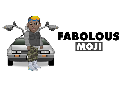 Fabolous Moji app character design emoji icon icons illustration ios music sticker ui vector