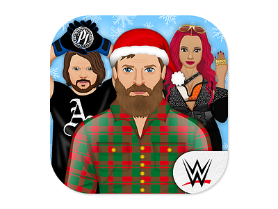 WWEmoji Icon celebrity christmas design emoji icon icons ios logo sticker ui wrestling wwe