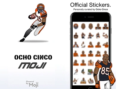 OchoMoji by Ochocinco app broncos emoji funny icon icons illustration ios logo lol ocho smiley