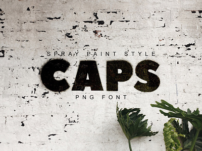 CAPS Spray Paint Font Style PNG Vector branding clip art design film texture font graphic design illustration logo png typography ux vector vector art vector font