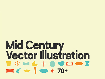 Mid Century Vector Illustration