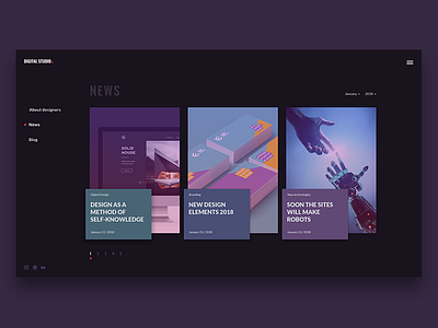 Digital studio by Yuliya on Dribbble