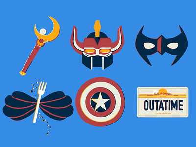 Day four anime bttf captain america character design childhood colorful colourful comics illustration illustrator little mermaid megazord nightwing power rangers sailormoon vector
