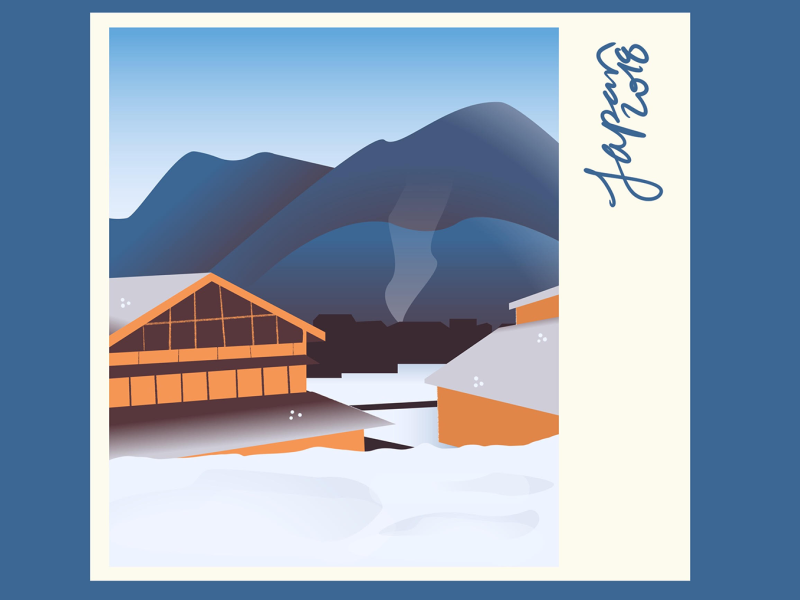 16. Summit colorful illustration illustrator minimal peak photograph snow summit vector