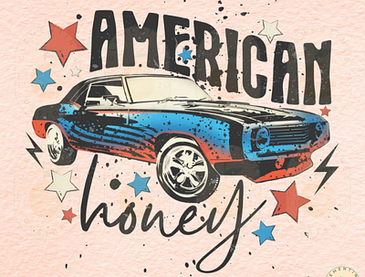 American honey PNG - Sublimation Downloads app branding design graphic design illustration logo typography ui ux vector