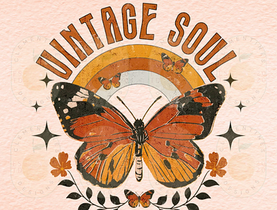 Vintage Soul PNG - Sublimation Download app branding design graphic design illustration logo typography ui ux vector