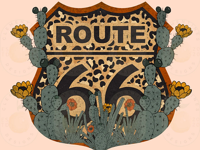 Route 66 PNG - Instant Digital Download