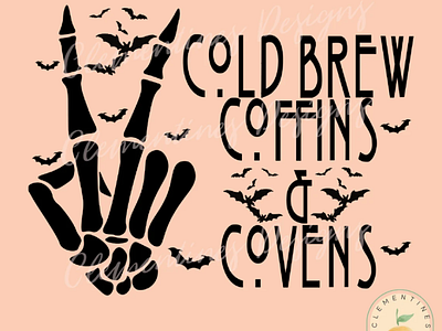 Cold Brew Coffins & Covens PNG - Sublimation Download app branding design graphic design illustration logo typography ui ux vector