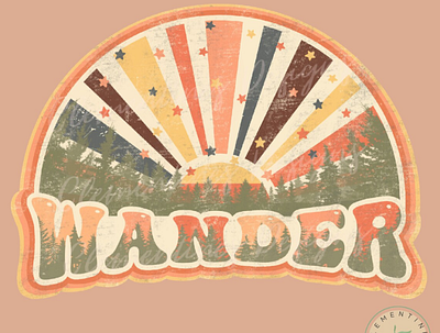Wander PNG - Sublimation Download app branding design graphic design illustration logo typography ui ux vector