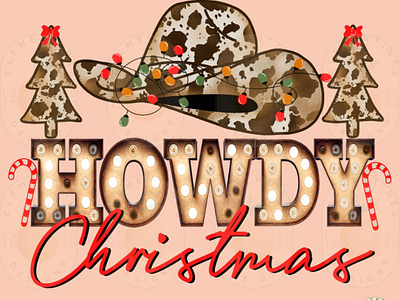 Howdy Christmas png download - Western Christmas png