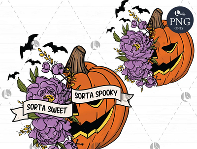 Sorta Sweet Sorta Spooky PNG app branding design graphic design illustration logo typography ui ux vector