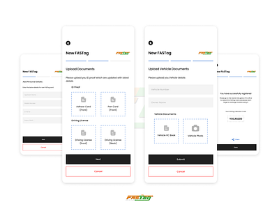 Fastag App - Design Concept branding design illustration logo mobile mobile version product design travel app ui ui ux