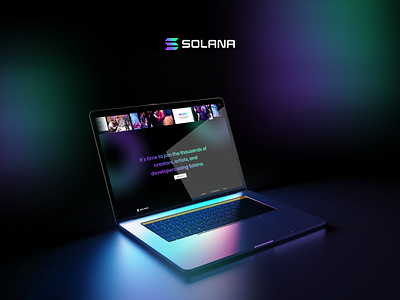 Solana - Crypto website concept branding design illustration logo mobile mobile version product design travel app ui ui ux
