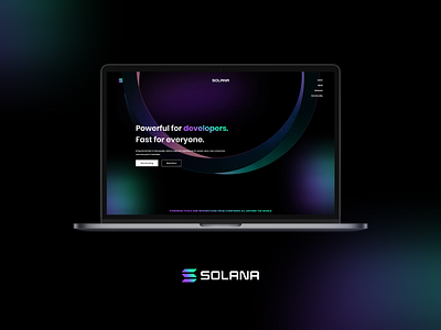 Solana - Crypto Website Design Concept design web design web ui website website ui