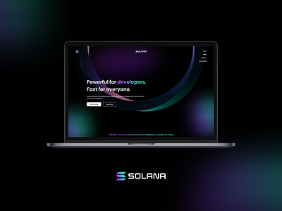 Solana - Crypto Website Design Concept