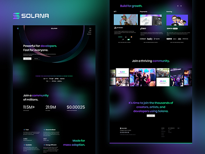 Solana Website UI Design