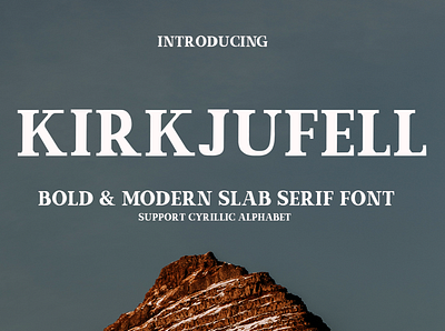 Kirkjufell design digital asset font asset font preview graphic design logo typography